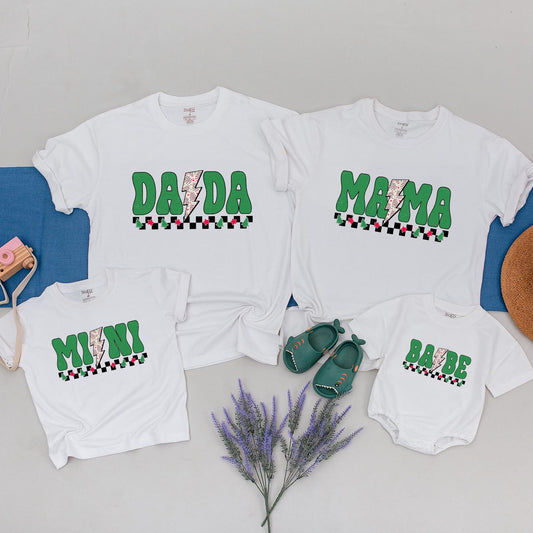 Mama & Mini Checkered Christmas Shirts - Family Festive Matching Tees