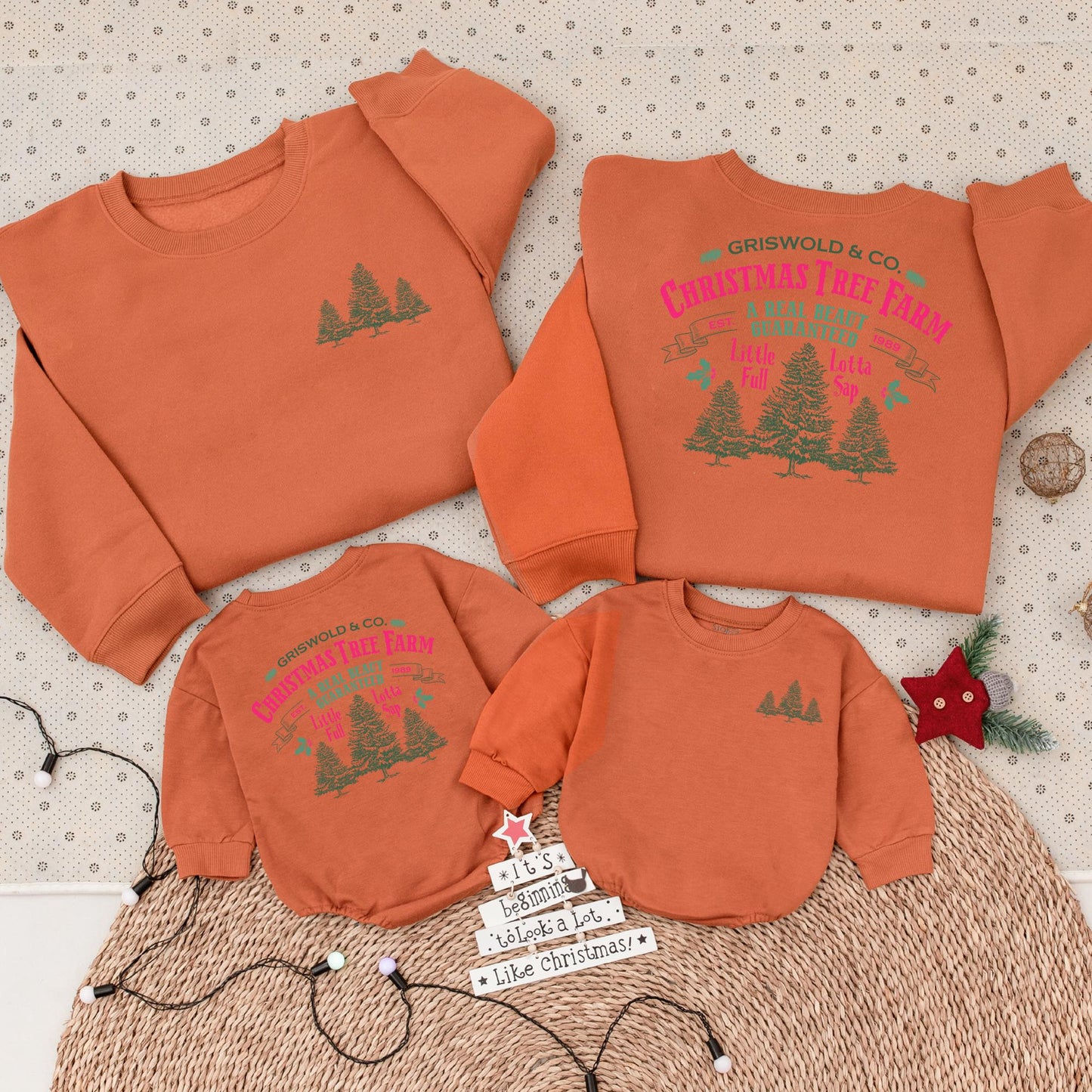 Matching Family Christmas Tree Sweatshirt | Cozy Holiday Apparel