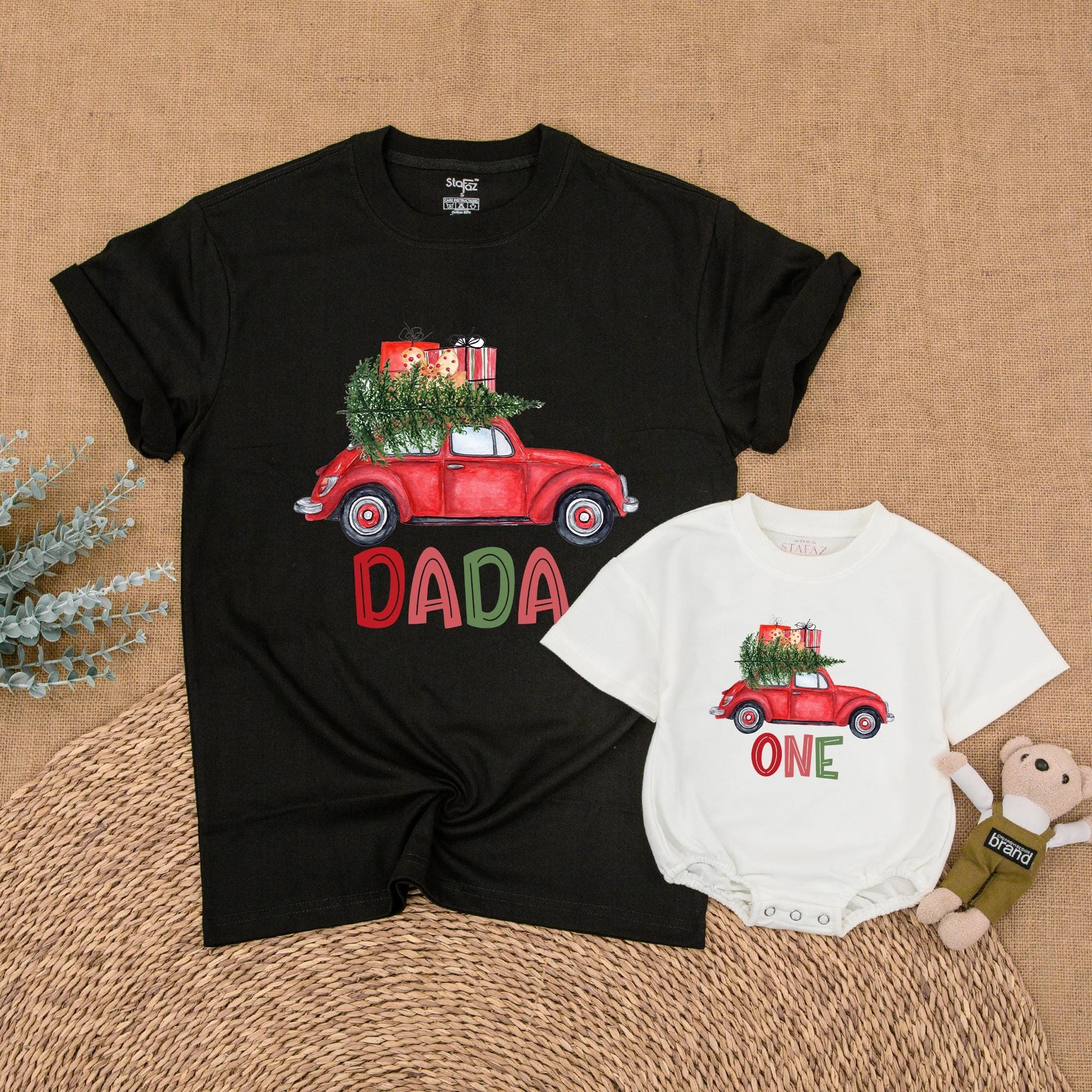 Matching Christmas Family Shirts - First Birthday Celebration Outfits