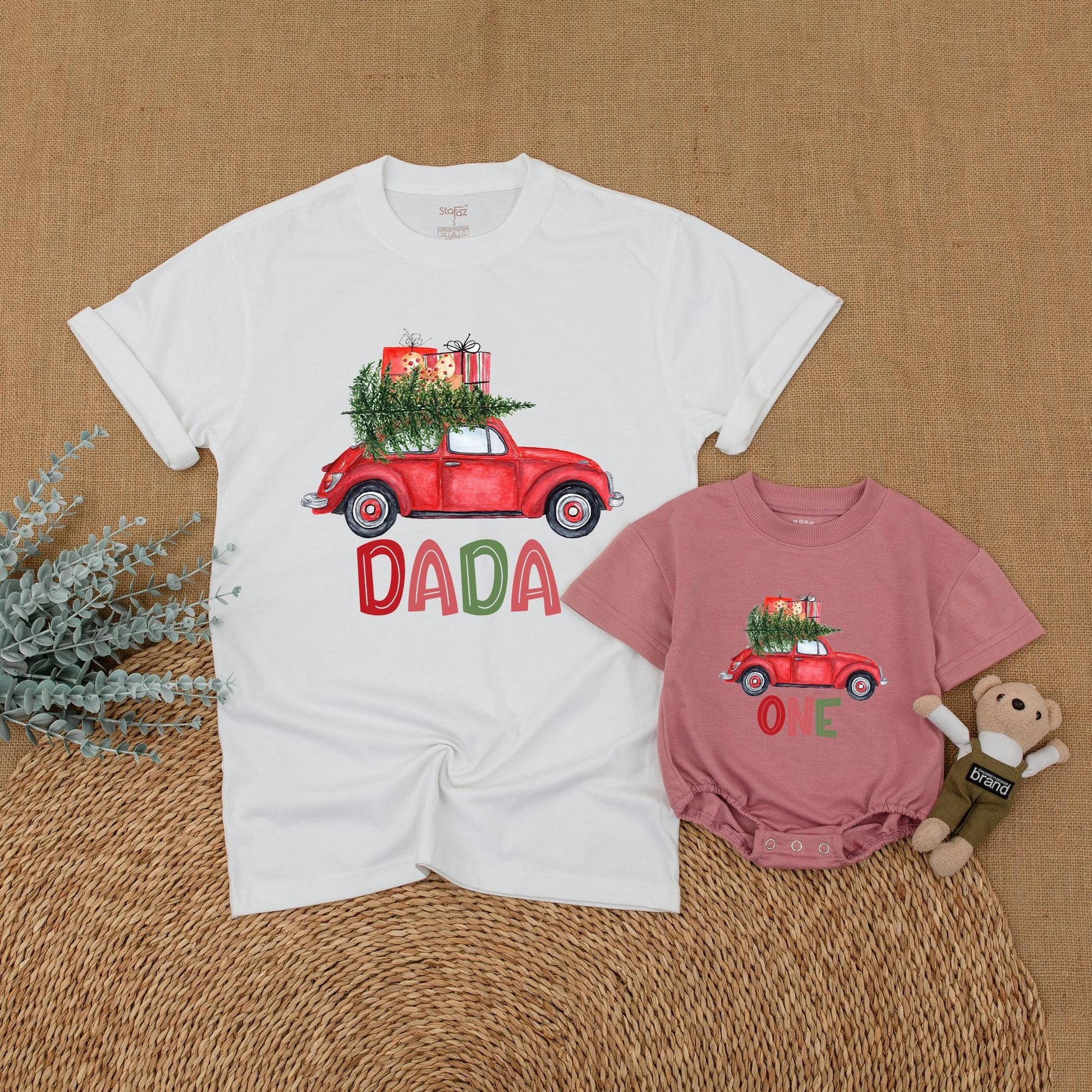 Matching Christmas Family Shirts - First Birthday Celebration Outfits