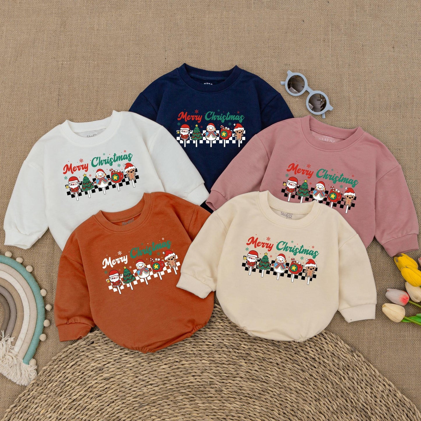 Vintage Christmas Baby Romper: Cute Holiday Bodysuit & Outfit
