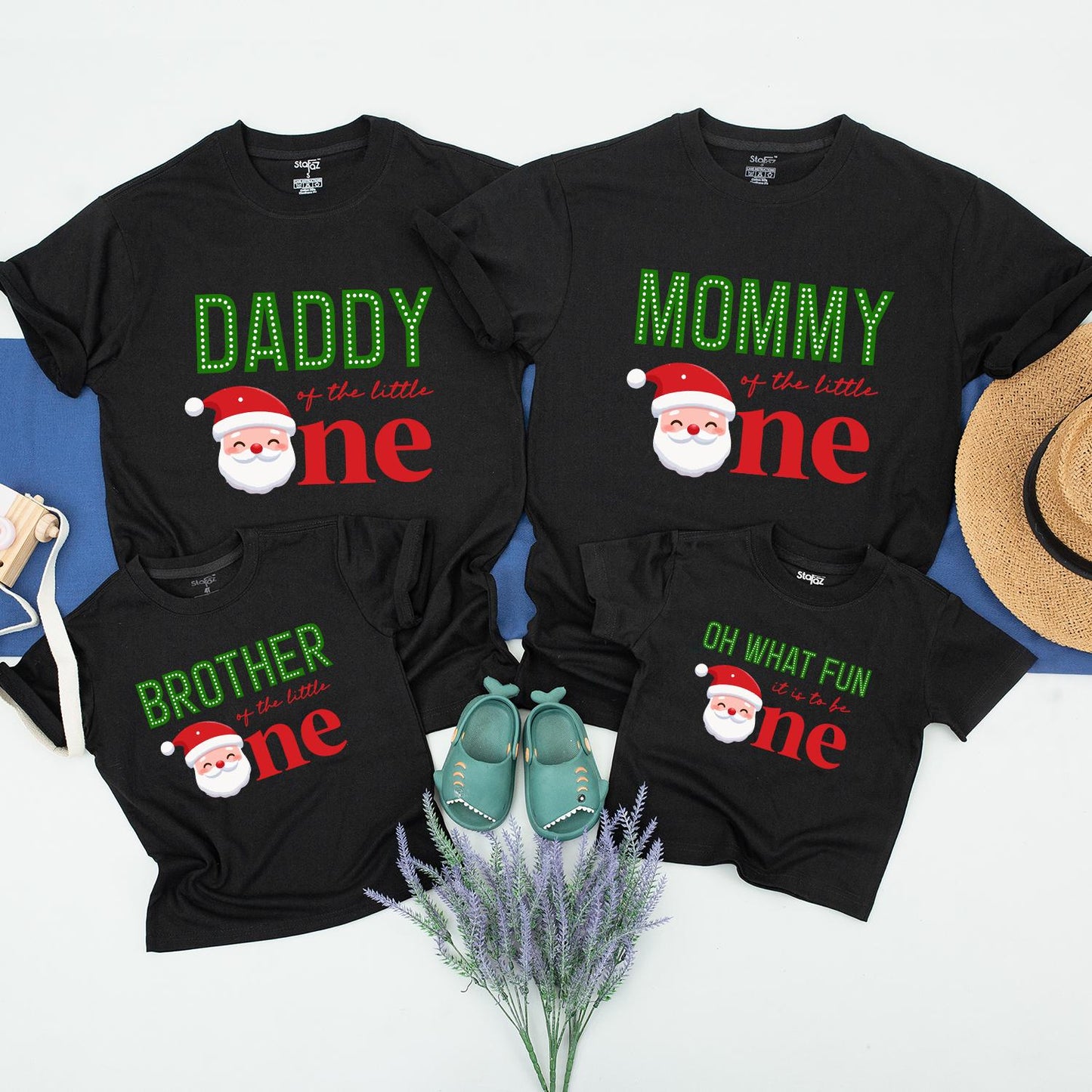Matching Christmas Family Shirts: Baby's First Xmas Holiday Tees
