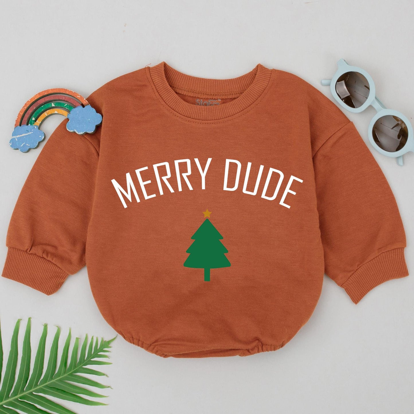 Festive Baby Romper for First Christmas & Baby Shower Gift