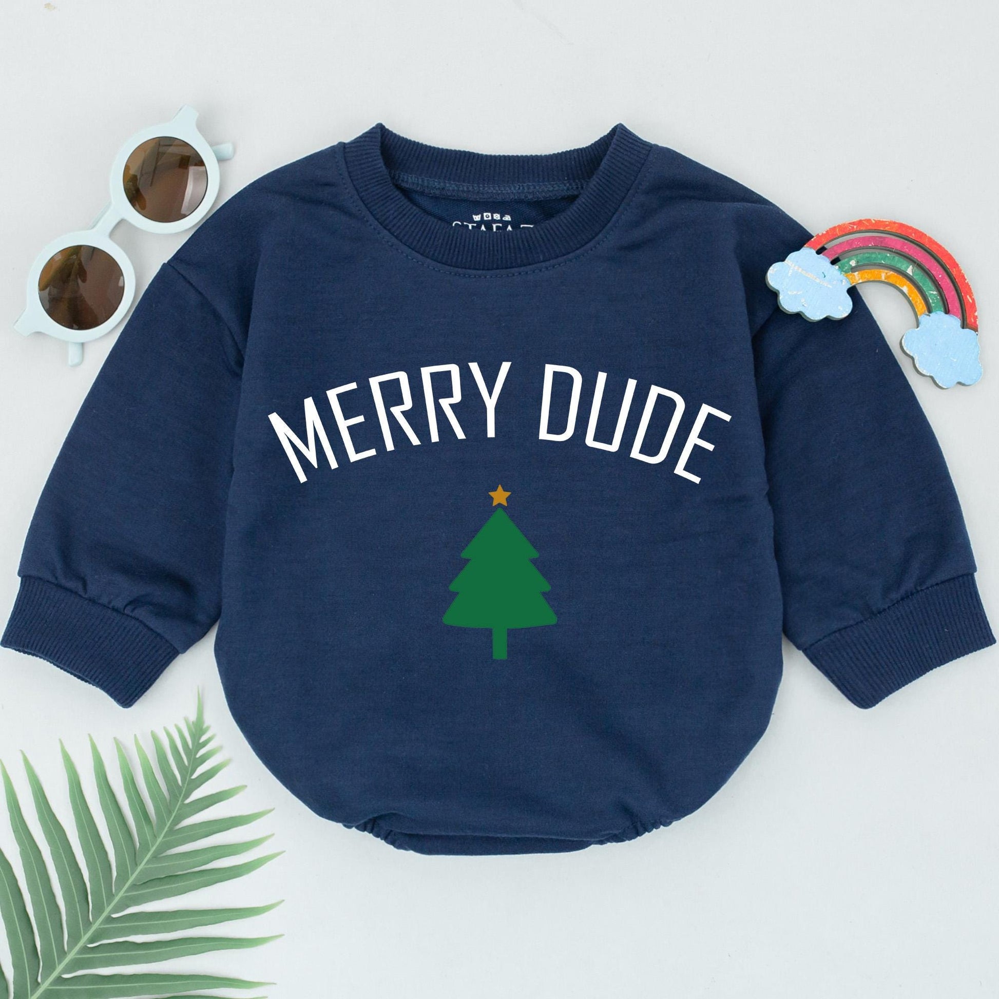 Festive Baby Romper for First Christmas & Baby Shower Gift