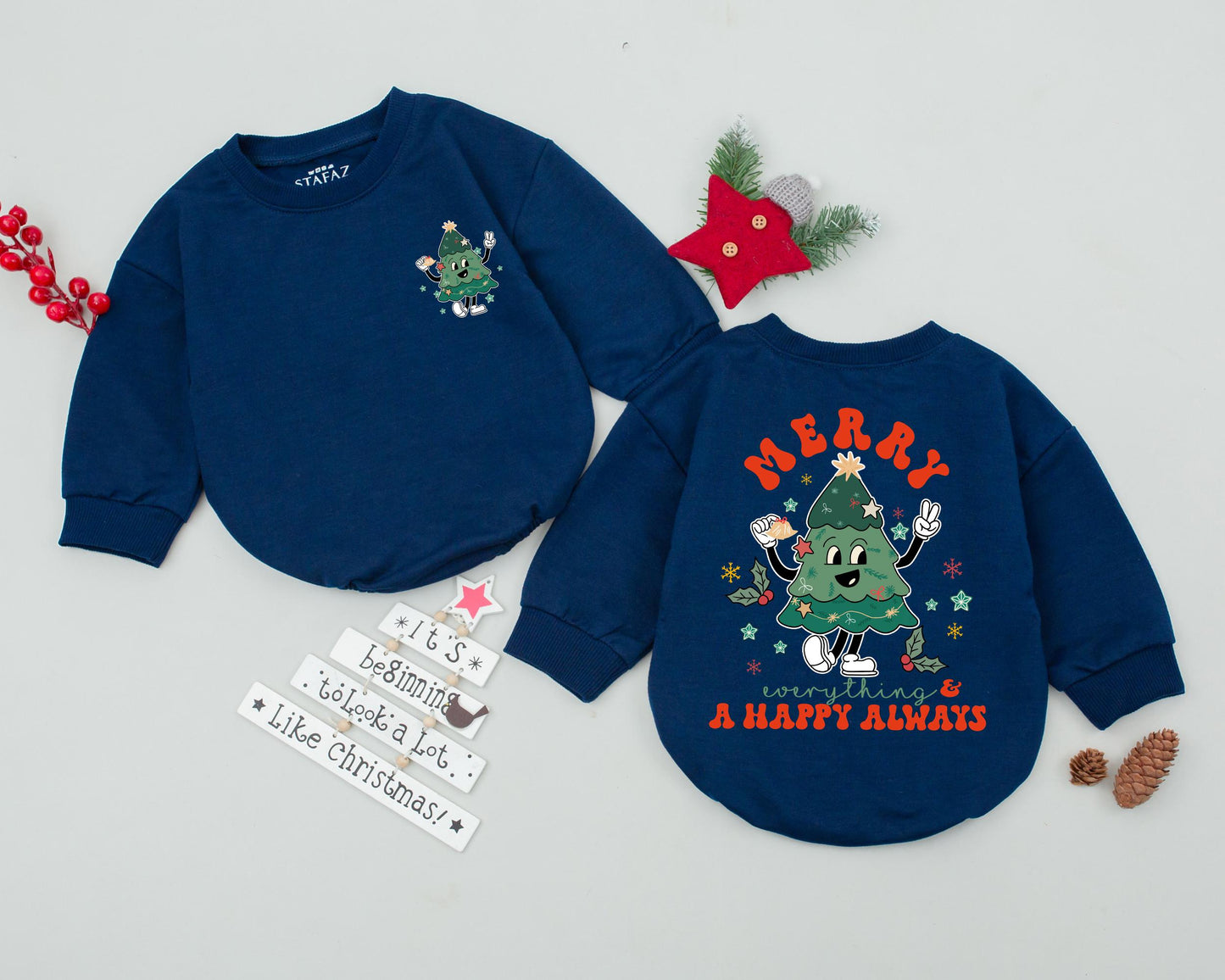 Vintage Santa Baby Romper: First Christmas Outfit & Baby Gift