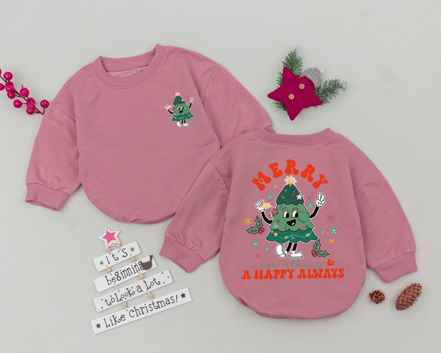 Vintage Santa Baby Romper: First Christmas Outfit & Baby Gift