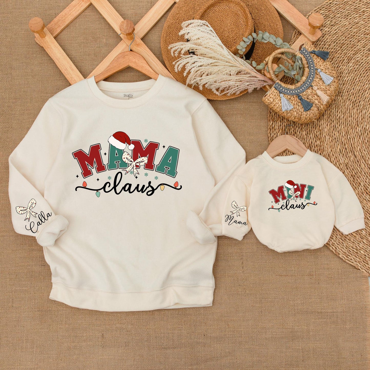 Festive Family Matching Christmas Sweatshirts for All Ages
