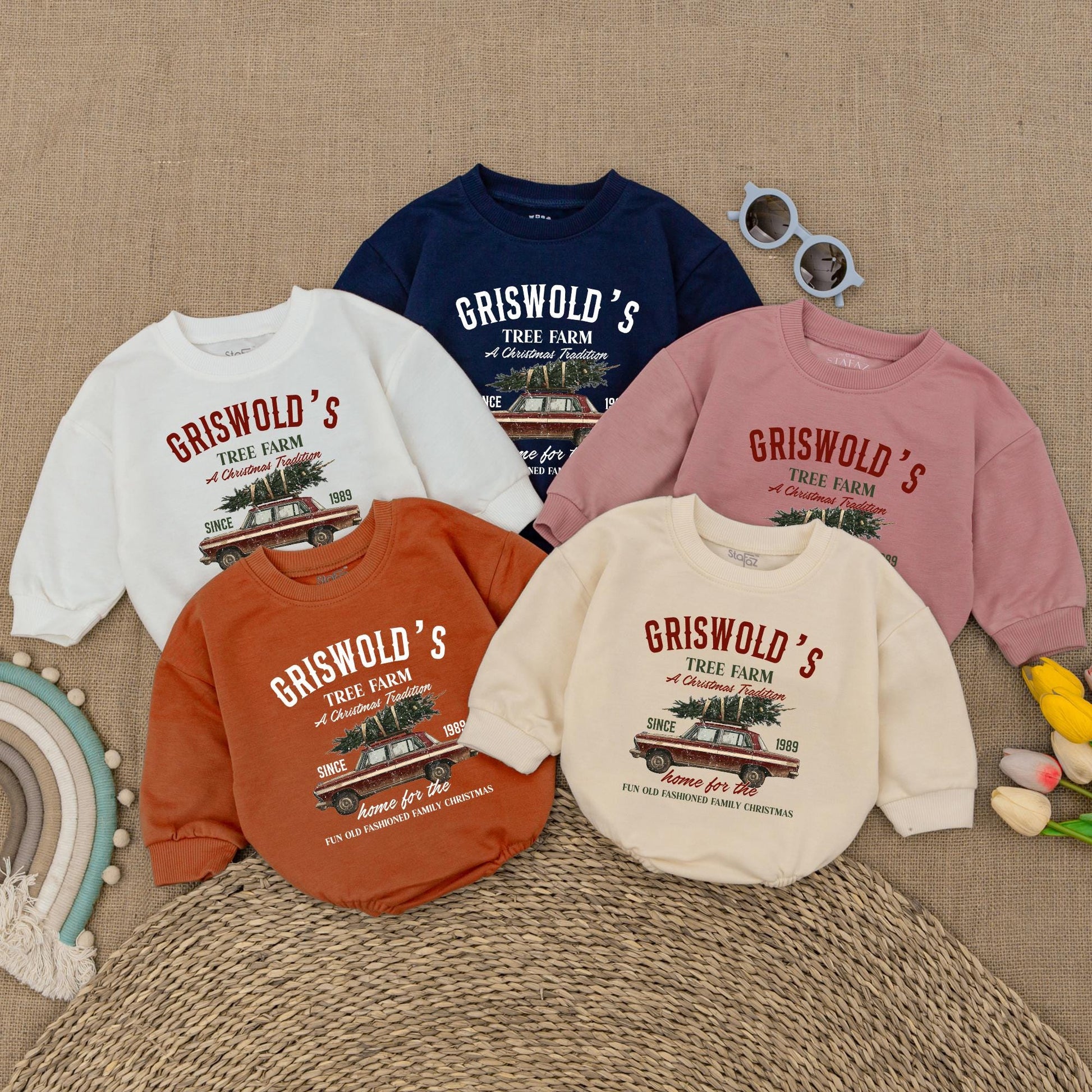 First Christmas Retro Baby Romper, Holiday Bodysuit for Newborns