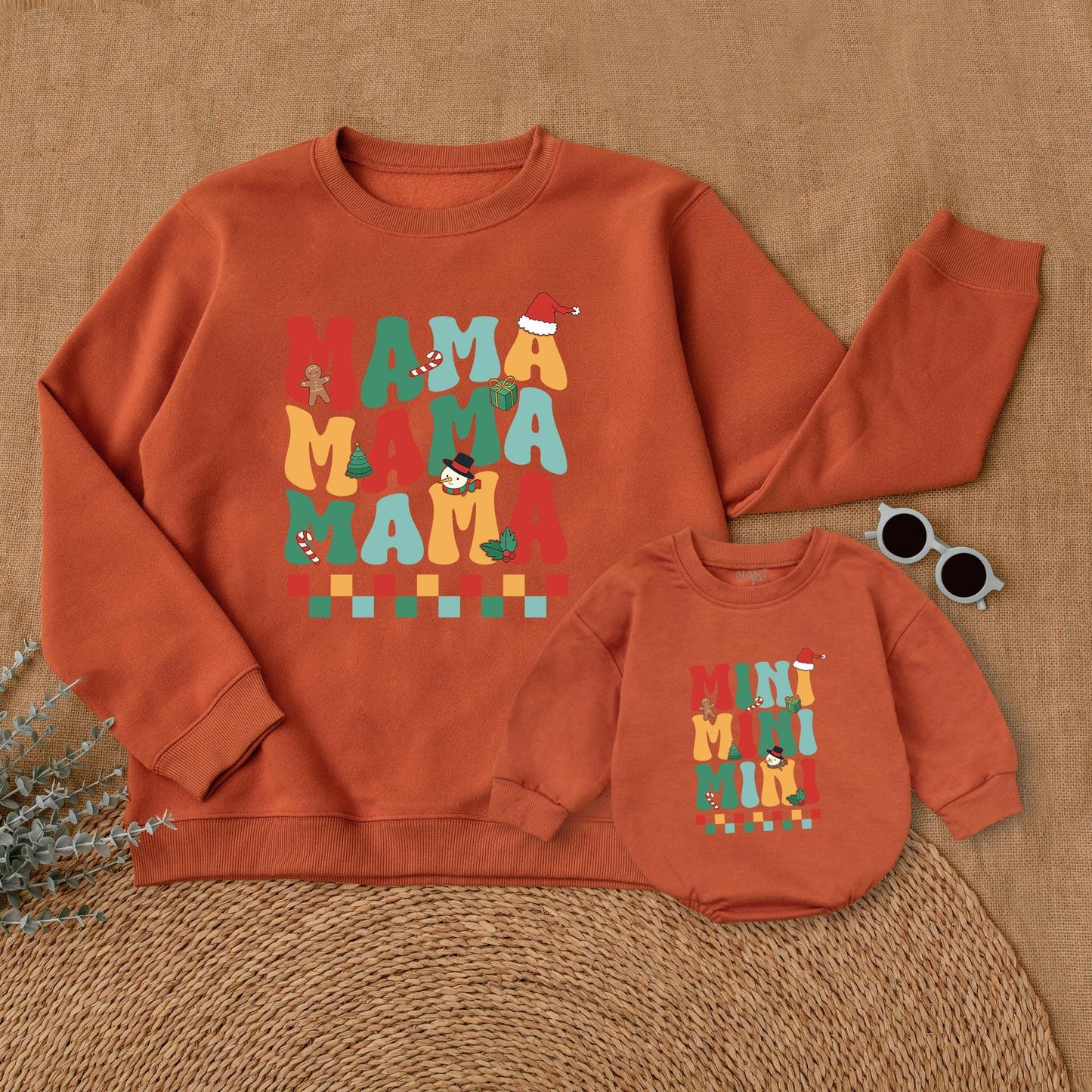 Matching Christmas Sweatshirts for Mommy, Mini, & Family Outfits
