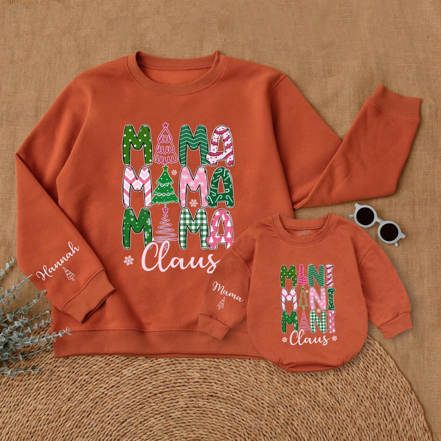 Matching Mommy and Me Christmas Sweatshirts – Family Holiday Outfit