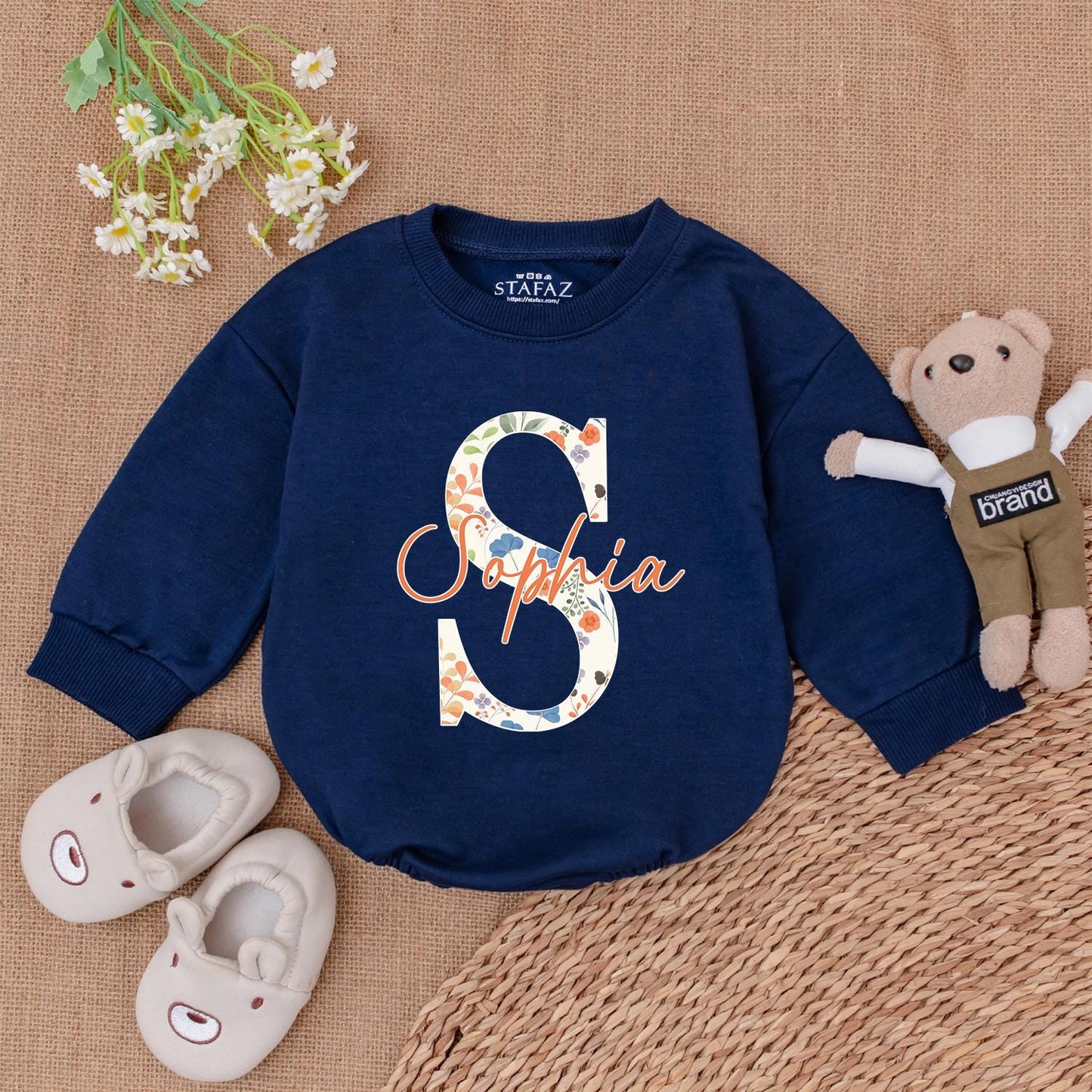 Custom Baby Romper - Personalized Name Outfit, Alphabet Baby Apparel