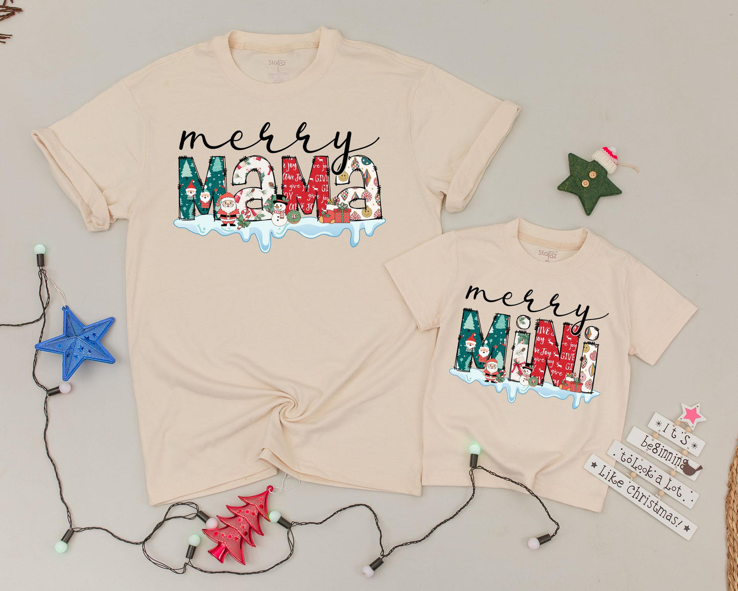 Matching Family Christmas Shirts: Personalized Vintage Holiday Apparel