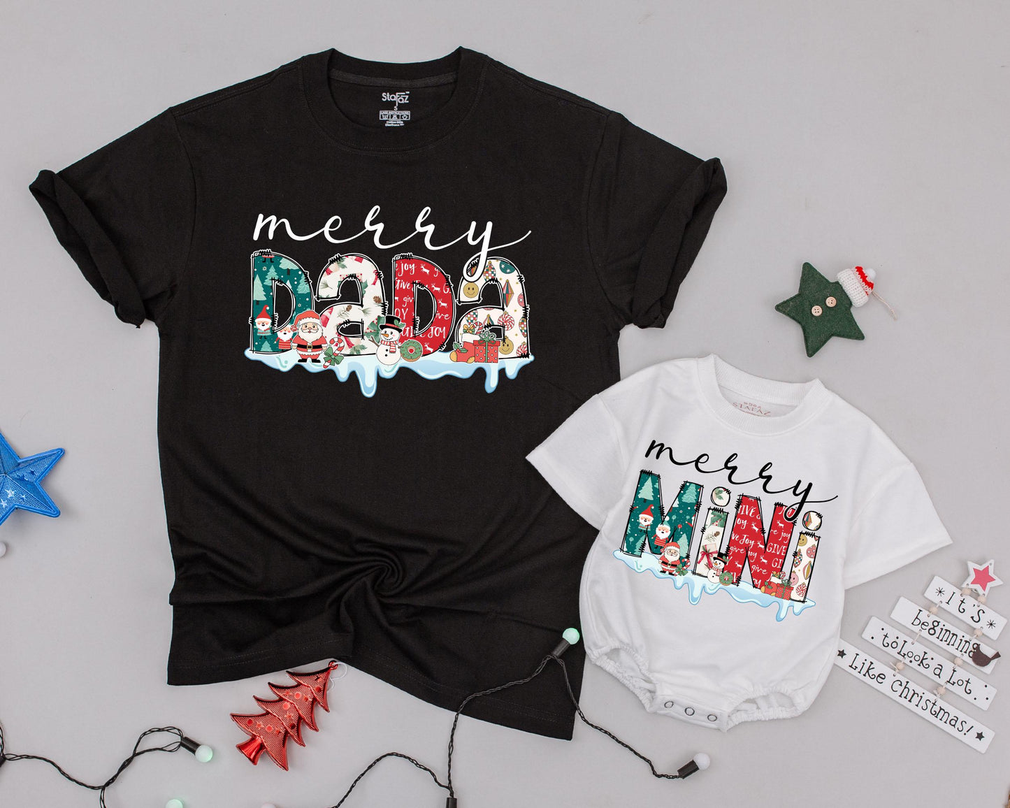 Matching Family Christmas Shirts: Personalized Vintage Holiday Apparel