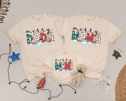 Matching Family Christmas Shirts: Personalized Vintage Holiday Apparel