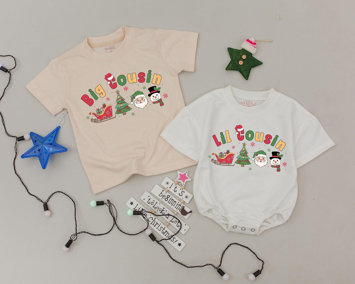 Custom Cousin Shirts for Kids, Personalized Matching Sibling Outfits