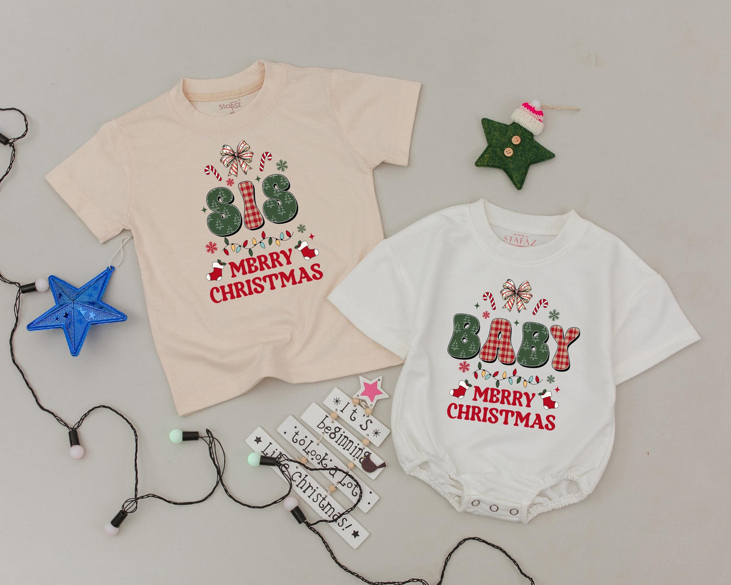 Matching Family Christmas Shirts Vintage Dad Mom Sis Baby Merry Christmas Outfits Holiday Pajamas Set Newborn Gift First Christmas Outfit 133chars
