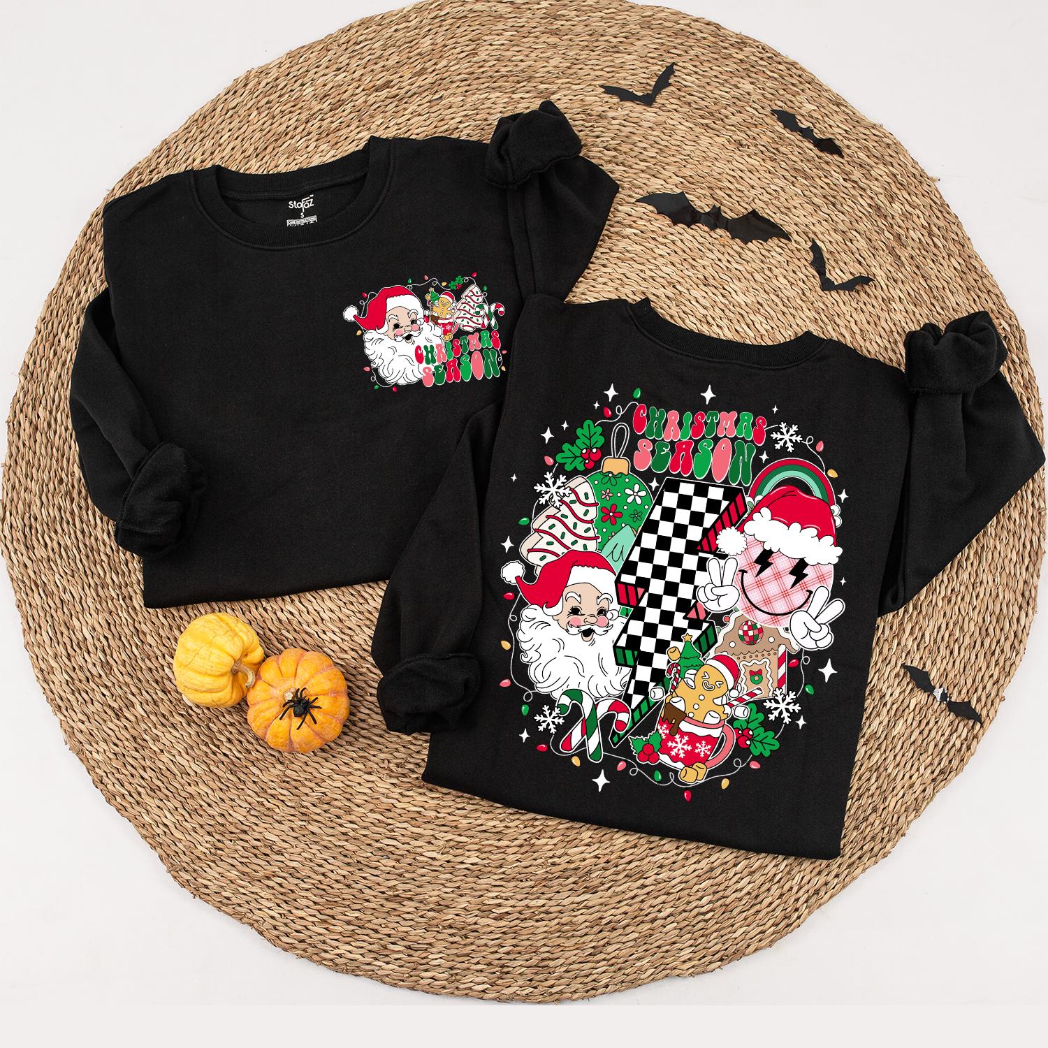 Trendy Retro Christmas Sweaters: Family Matching & Baby Outfits
