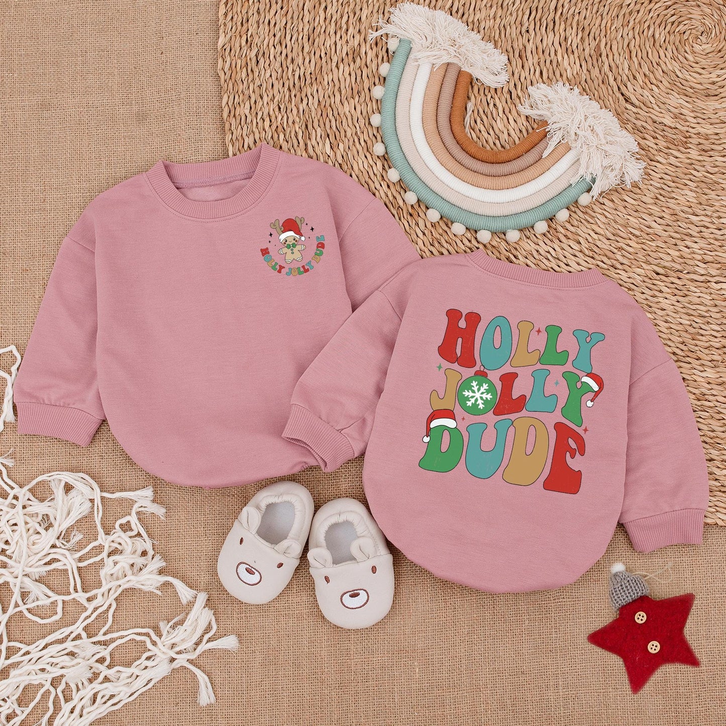 Baby Christmas Romper & Sweatshirt - Cozy Holiday Newborn Outfit