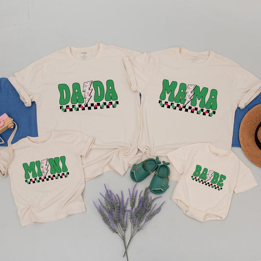 Mama & Mini Checkered Christmas Shirts - Family Festive Matching Tees