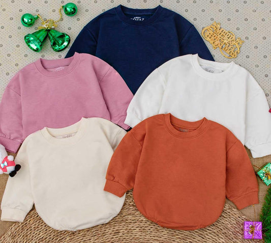 Stofa Z. Baby Romper Long Sleeve Cotton Bodysuit, Gender Neutral Coming Home Outfit, Minimalist Baby Shower Gift Bubble Romper Newborn Clothes 135 chars