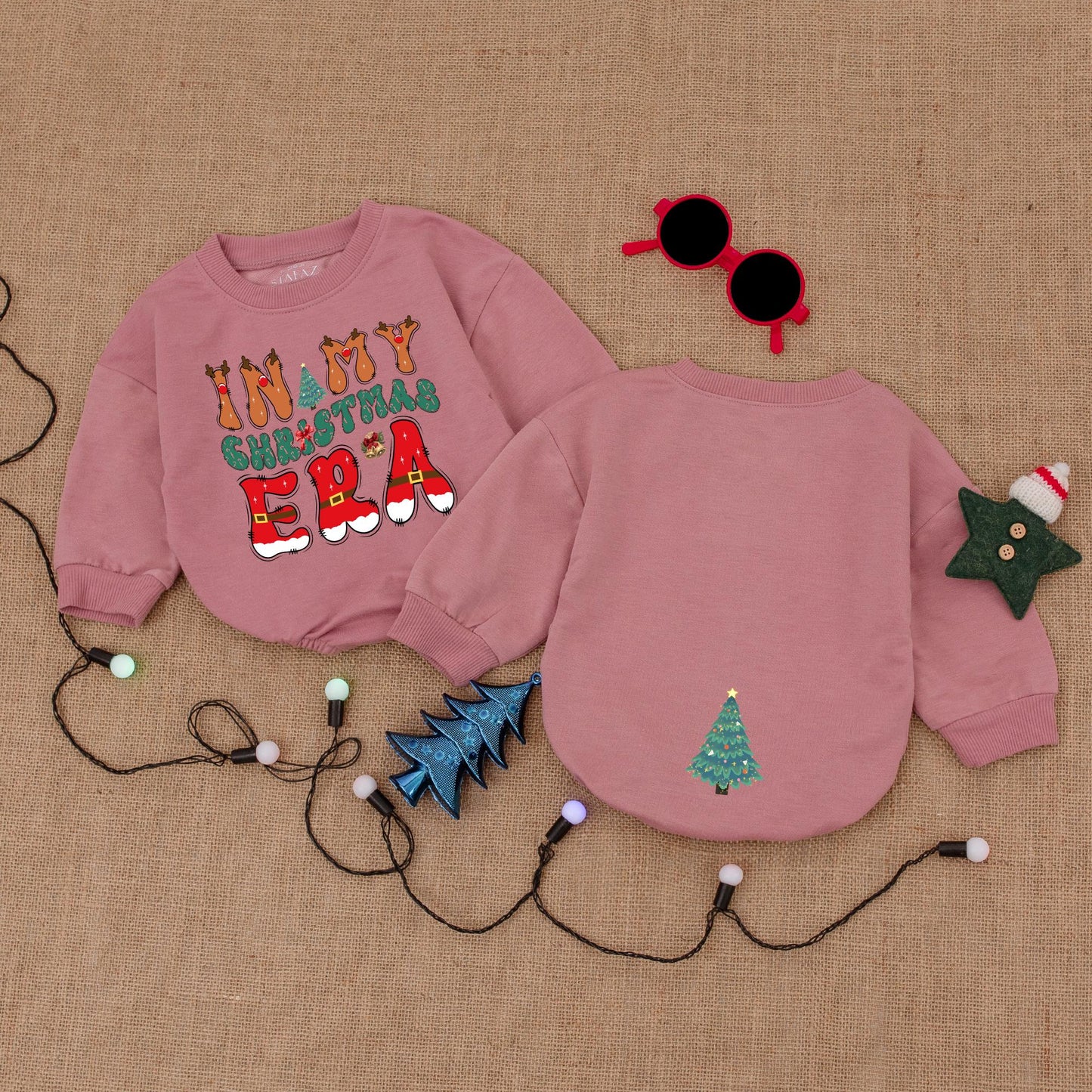 In My Christmas Era Baby Romper Bodysuit Festive Holiday Outfit, First Christmas Clothes, Christmas Tree, Soft Cotton, Perfect Baby Shower Gift 136