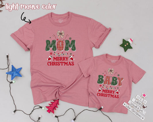 Matching Family Christmas Shirts Vintage Dad Mom Sis Baby Merry Christmas Outfits Holiday Pajamas Set Newborn Gift First Christmas Outfit 133chars