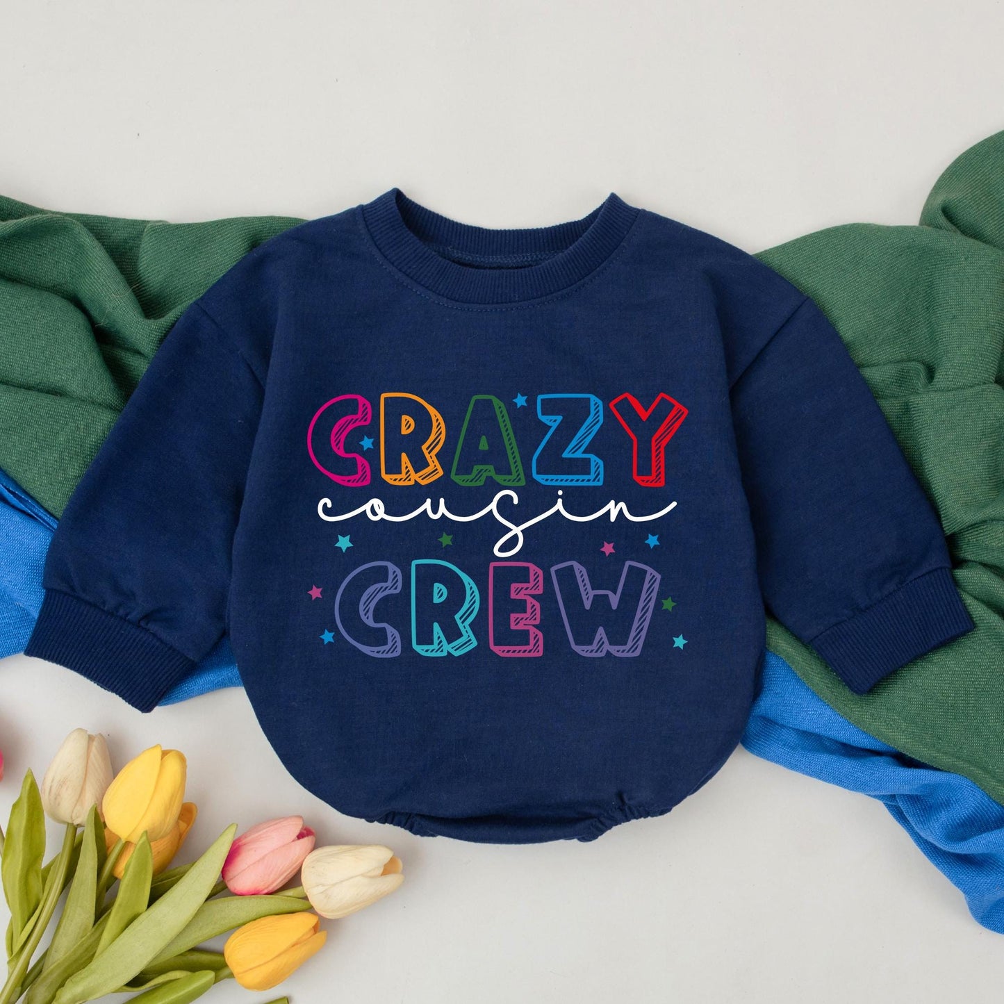 Crazy Cousin Crew Matching Outfits, Retro Bodysuit & Tee, Besties Gift, Cousin Squad Baby Shower, Toddler Shirts, Family Reunion