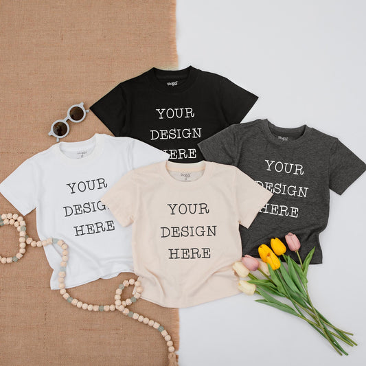 Custom Toddler Shirt with 'YOUR DESIGN HERE' Text Baby Gift, Baby Girl/Boy Clothes, Custom Design, Baby Shower Gift Idea