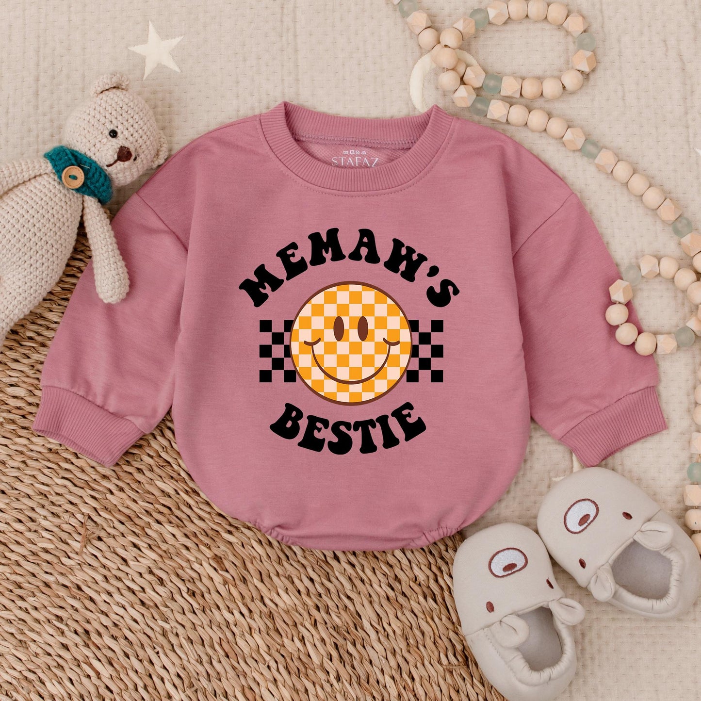 Memaw's Girl Baby Bubble Romper Adorable Newborn Outfit Grandmother Announcement Coming Soon Cute Baby Apparel Gift