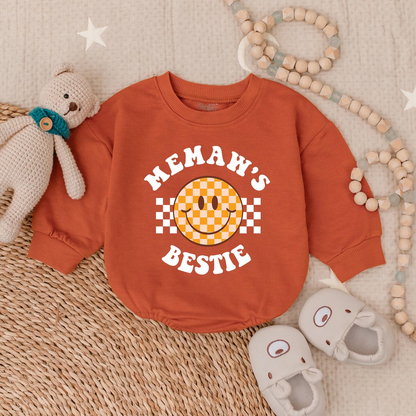 Memaw's Girl Baby Bubble Romper Adorable Newborn Outfit Grandmother Announcement Coming Soon Cute Baby Apparel Gift