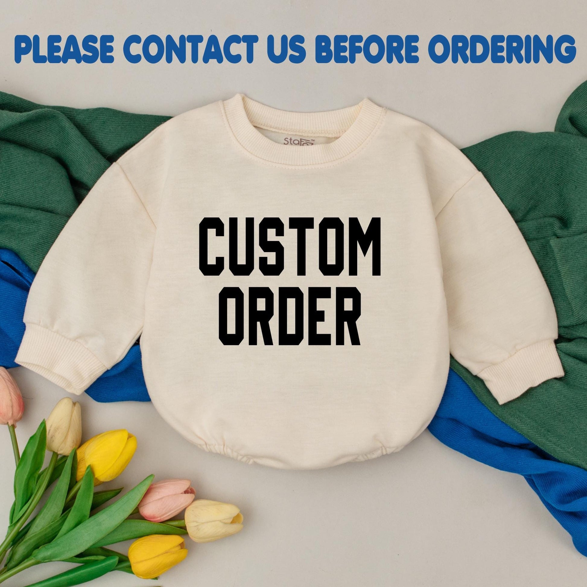Custom Order Bold Black Text Baby Bubble Romper Infant Bodysuit Newborn Girl Baby Shower Gift First Birthday Party Outfit