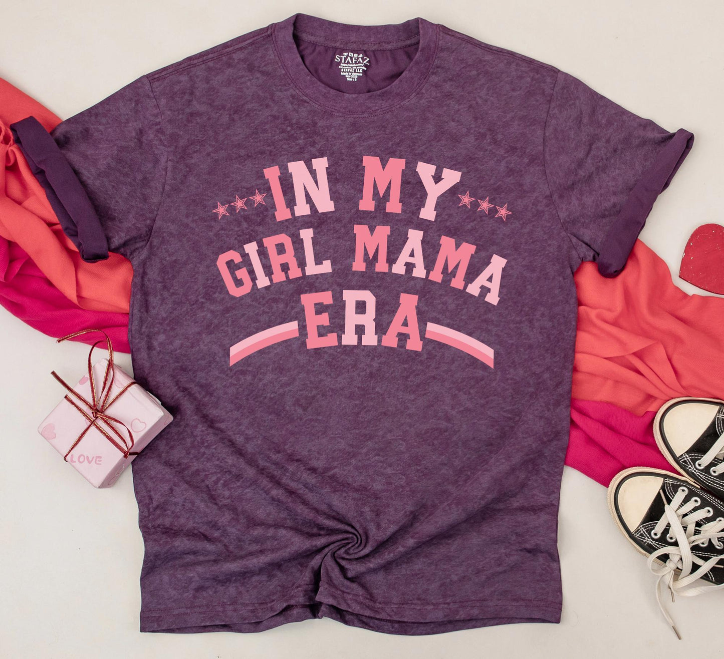 Matching Girl Mama & Mama's Girl Era Shirts, Retro Pink Design, Mom & Daughter Matching Outfit, Baby & Toddler Gifts