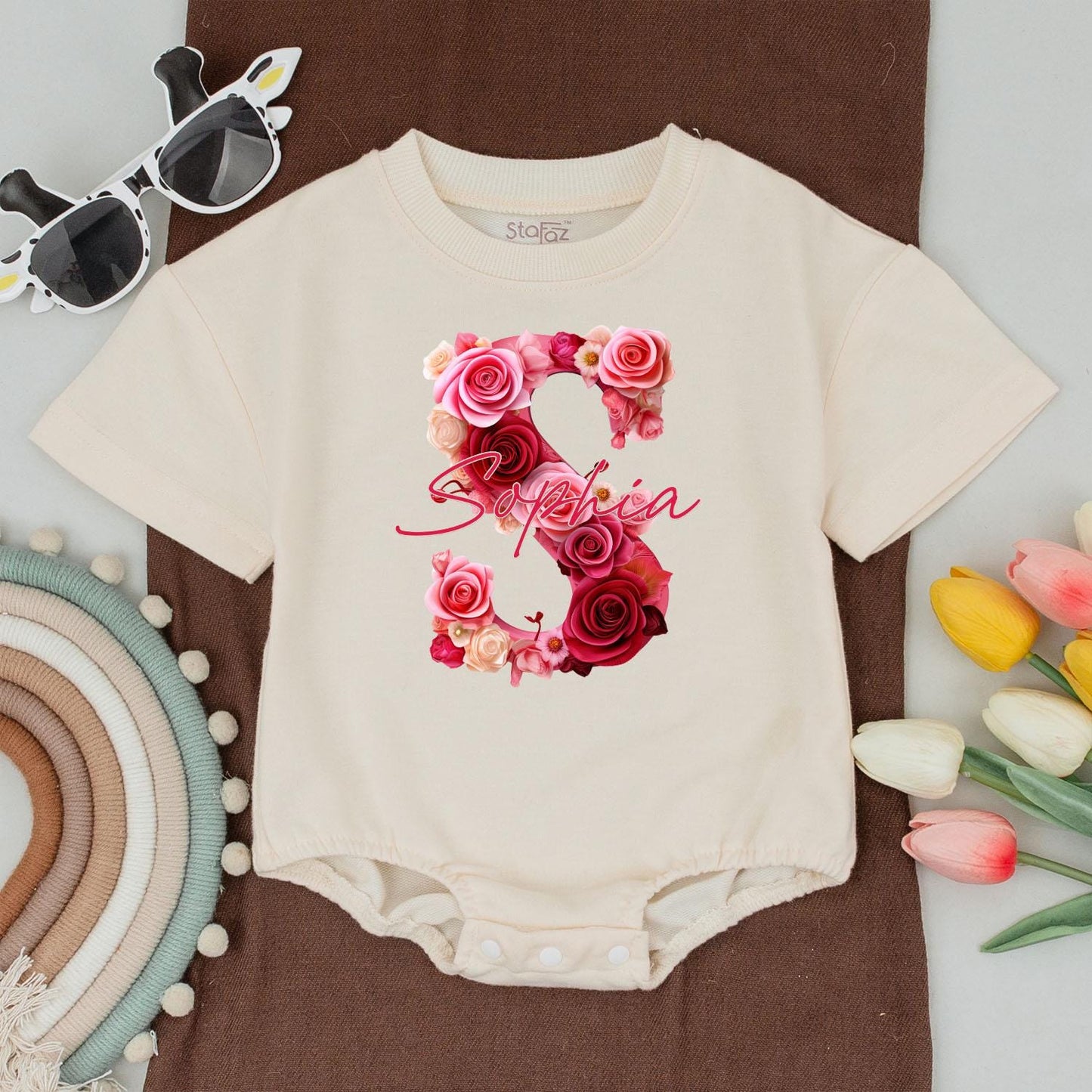 Custom Alphabet Valentine Family Matching T-Shirts Baby Rompers Couples Outfits Kids Adults Tees Valentine's Day Gifts