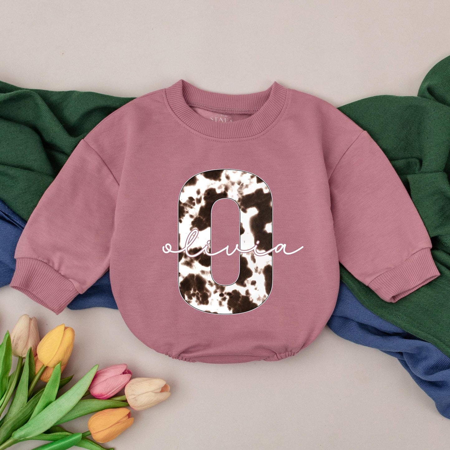 Personalized Cowboy Western Romper Custom Name Baby Shower Gift Going Home Outfit Infant Cowboy Baby Bodysuit