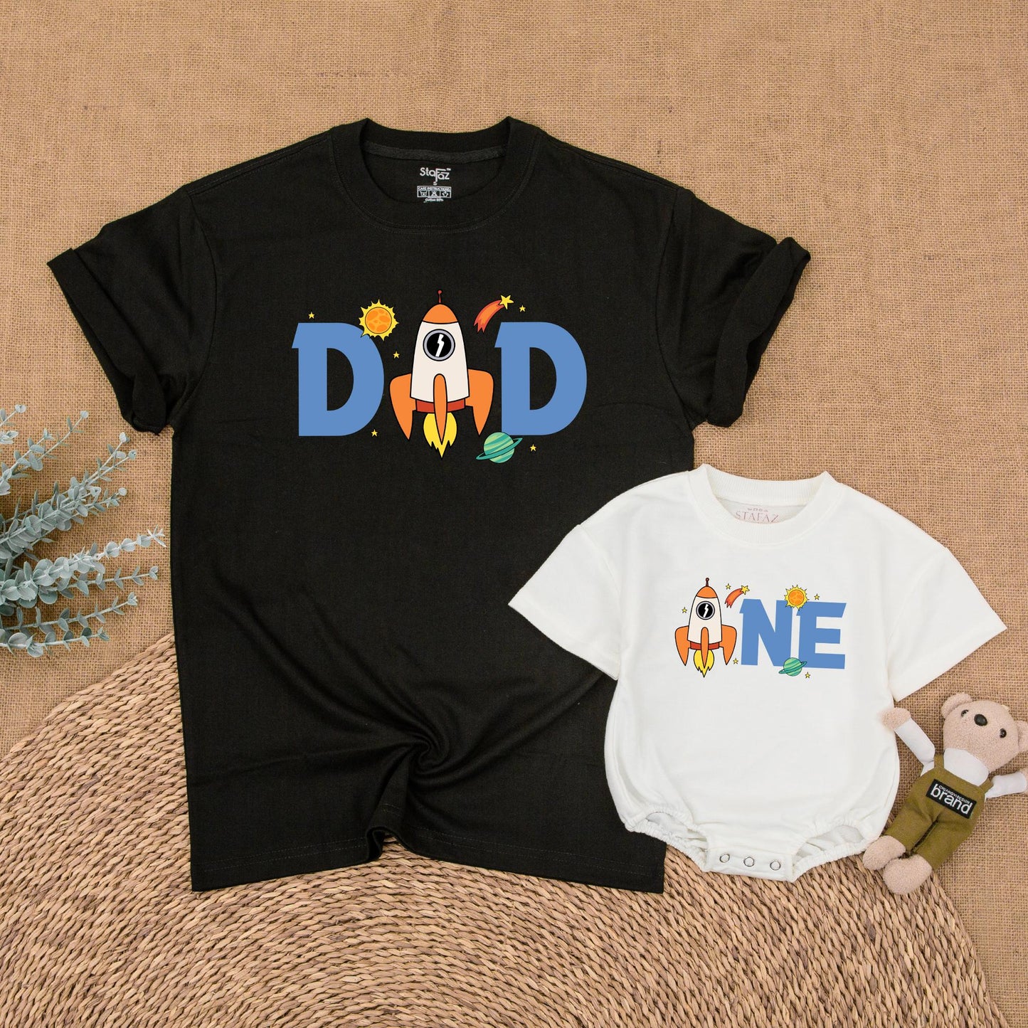 Space Birthday Matching Family Shirts, Astronaut Rocket Party Outfit, Mom Dad Baby Boy 1st Birthday, Mommy and Me Gifts