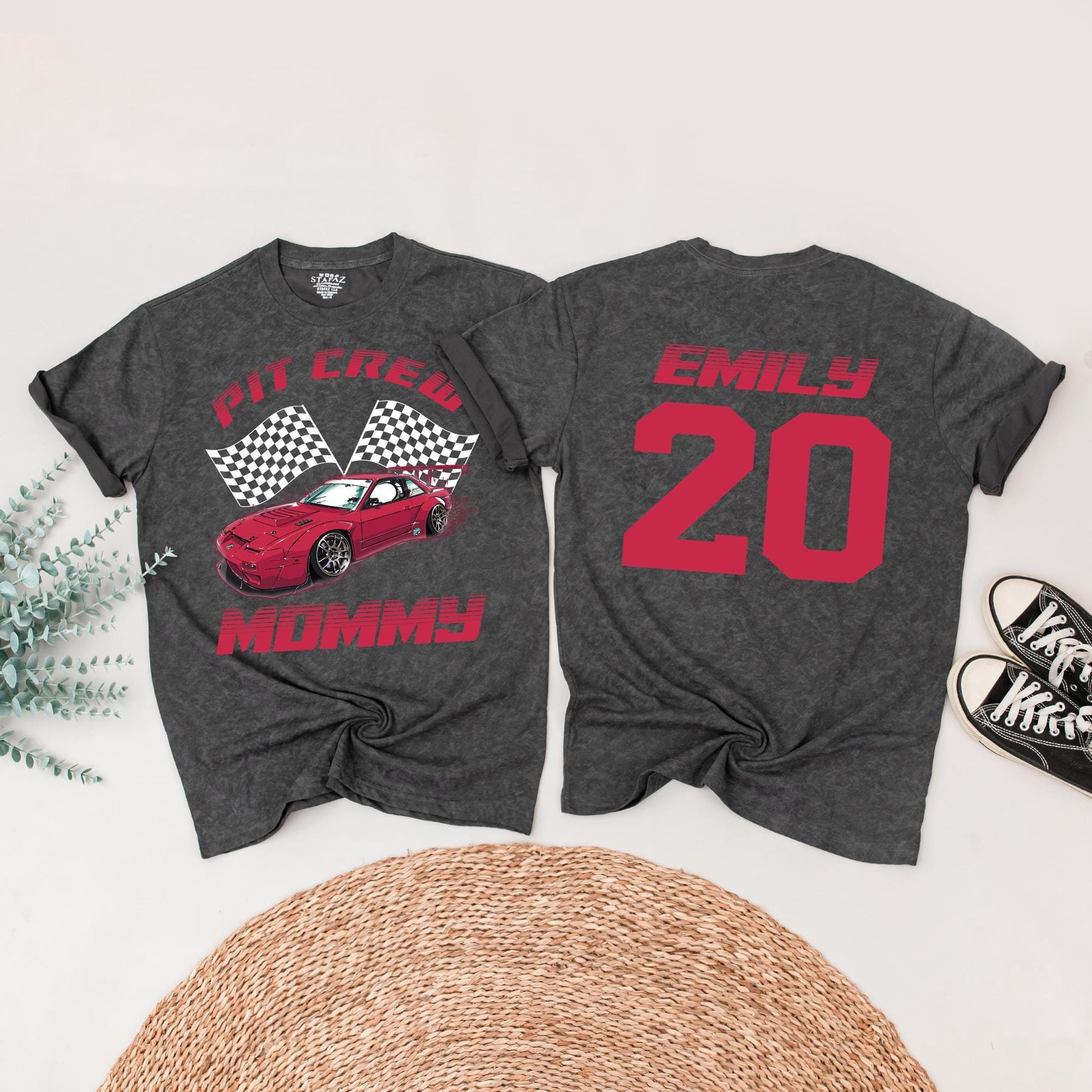 Fast One Birthday Boy Shirt, Pit Crew Race Car Tee, First Birthday Party Family Matching Outfit, Checkered Flag 1st Birthday, Red Car Racing (134)