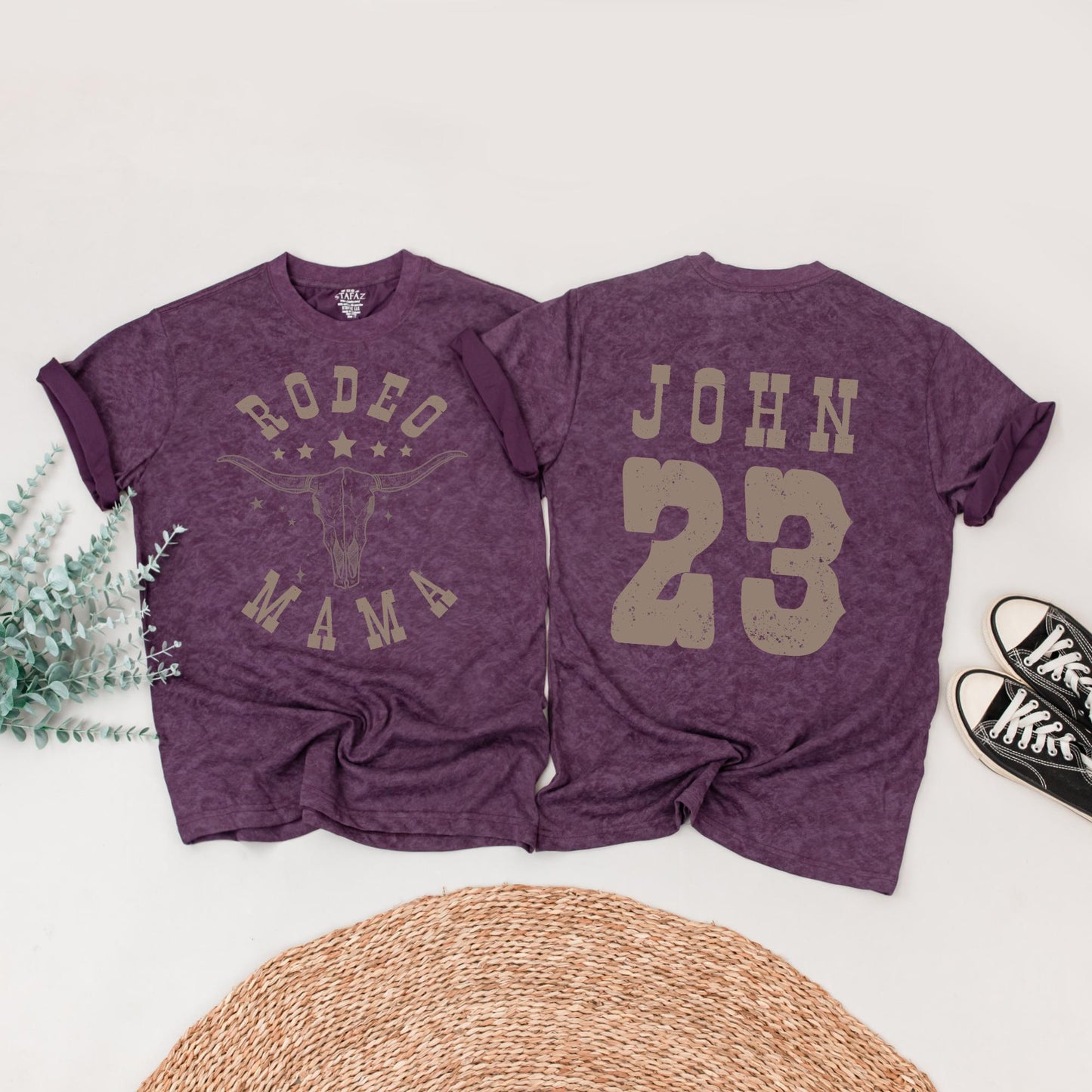 My First Rodeo Birthday Family Matching Shirts 1st Western Farm Theme Party Cowboy Cowgirl Mama Daddy Tees
