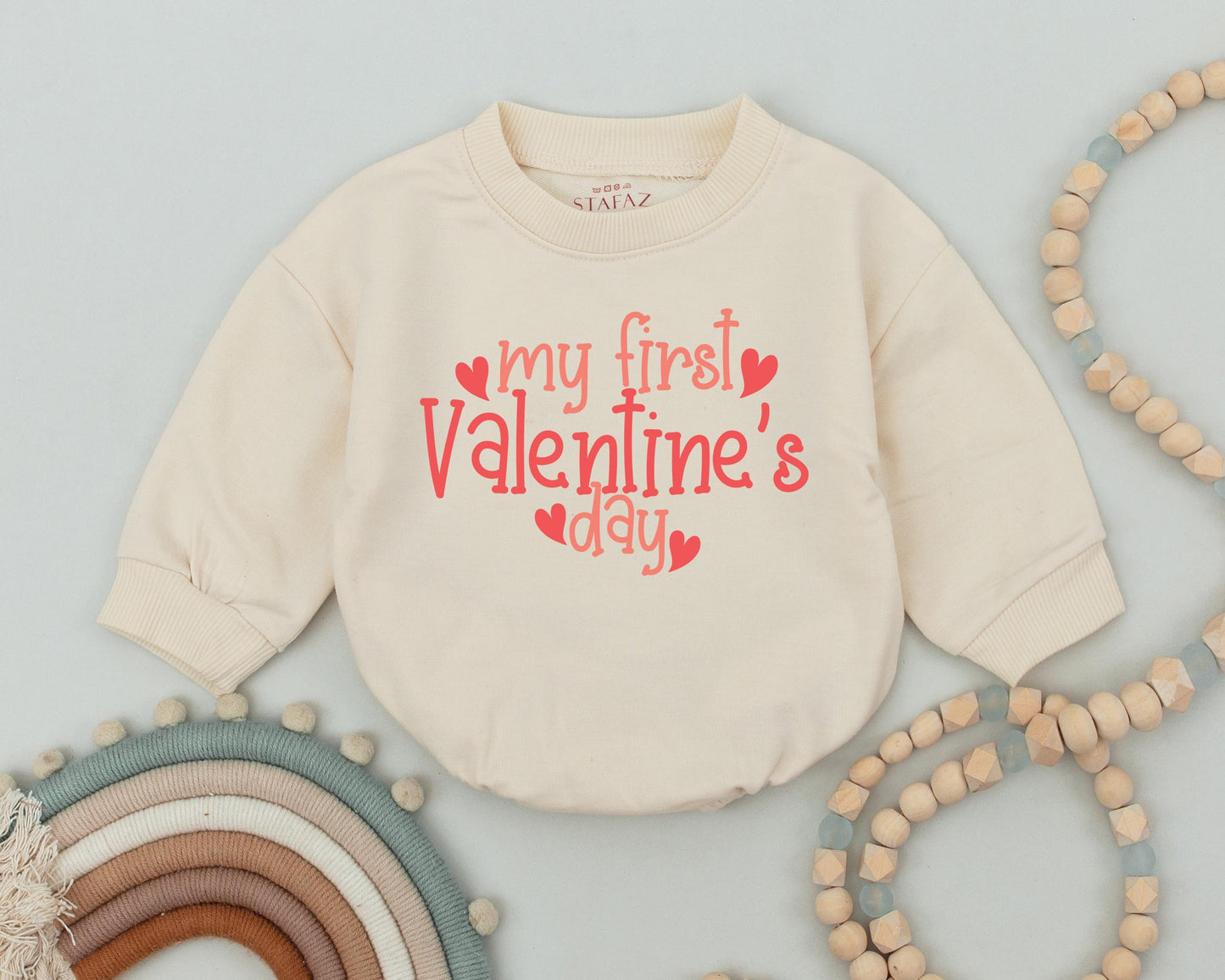 My First Valentine's Day Baby Romper Outfit Little Valentine Infant Bodysuit Valentines Baby Girl Boy Clothes Retro Kids Valentine Daddy's Valentine 139