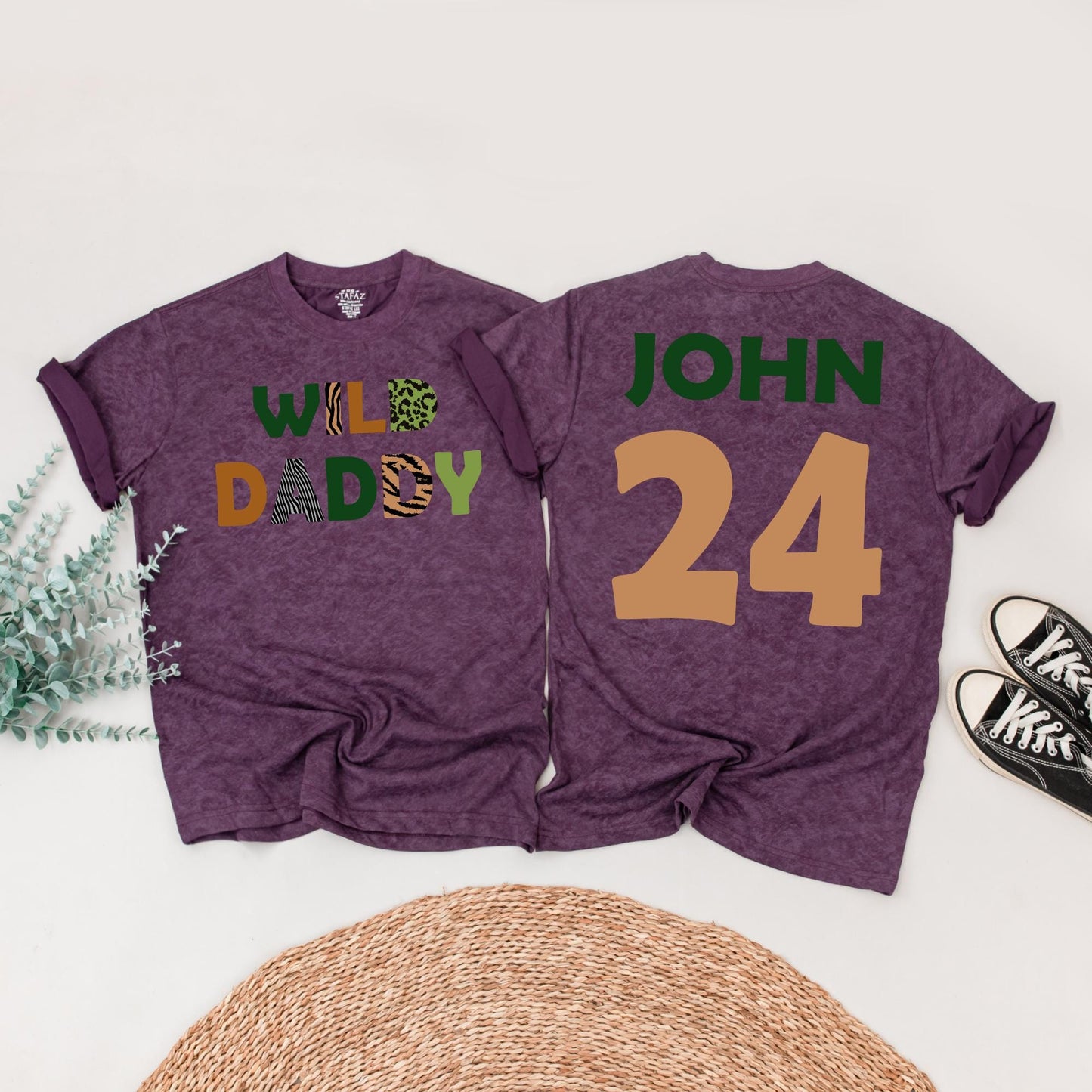 Wild One Birthday Matching Family Shirts: Safari Zoo Theme, Mommy Daddy Baby Outfit, Animal Print, 1st Birthday Party, Vacation Shirts 136