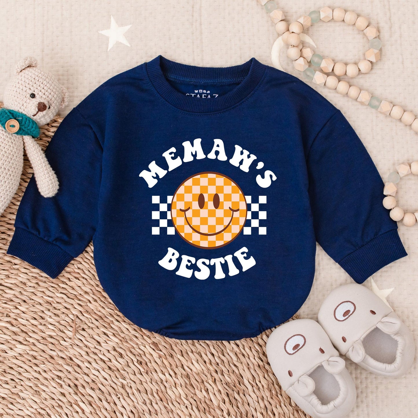 Memaw's Girl Baby Bubble Romper Adorable Newborn Outfit Grandmother Announcement Coming Soon Cute Baby Apparel Gift
