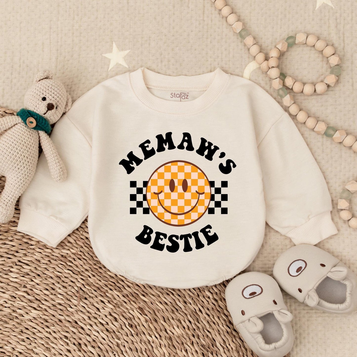 Memaw's Girl Baby Bubble Romper Adorable Newborn Outfit Grandmother Announcement Coming Soon Cute Baby Apparel Gift