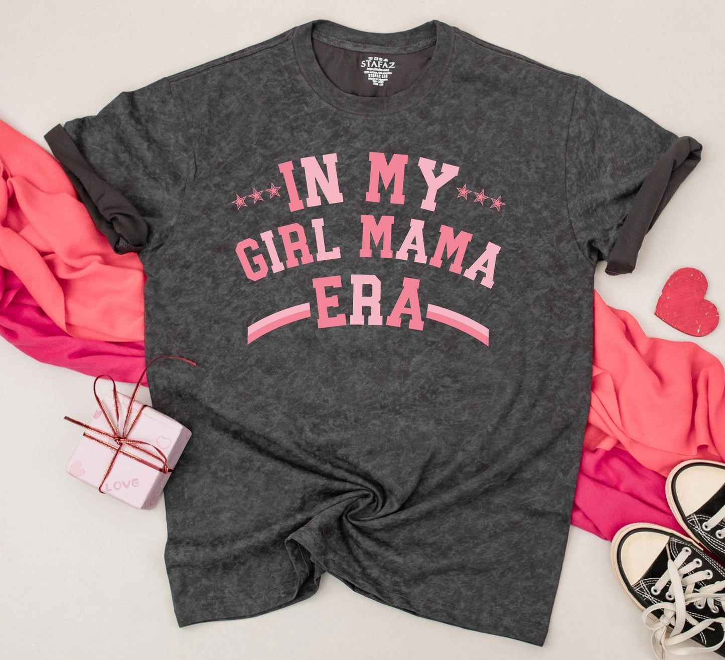 Matching Girl Mama & Mama's Girl Era Shirts, Retro Pink Design, Mom & Daughter Matching Outfit, Baby & Toddler Gifts