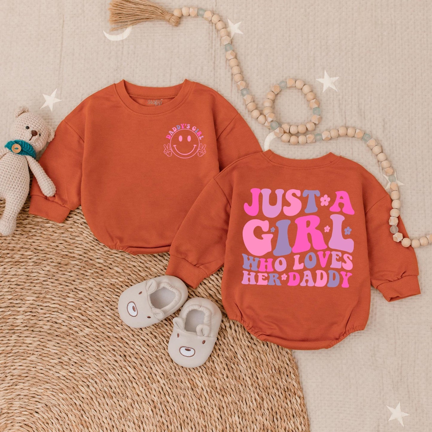 Daddy's Girl Romper Cute Daddy & Me Bodysuit Baby Girl Outfit Soft Cotton Comfortable Daddy Love Gift for Baby Girl