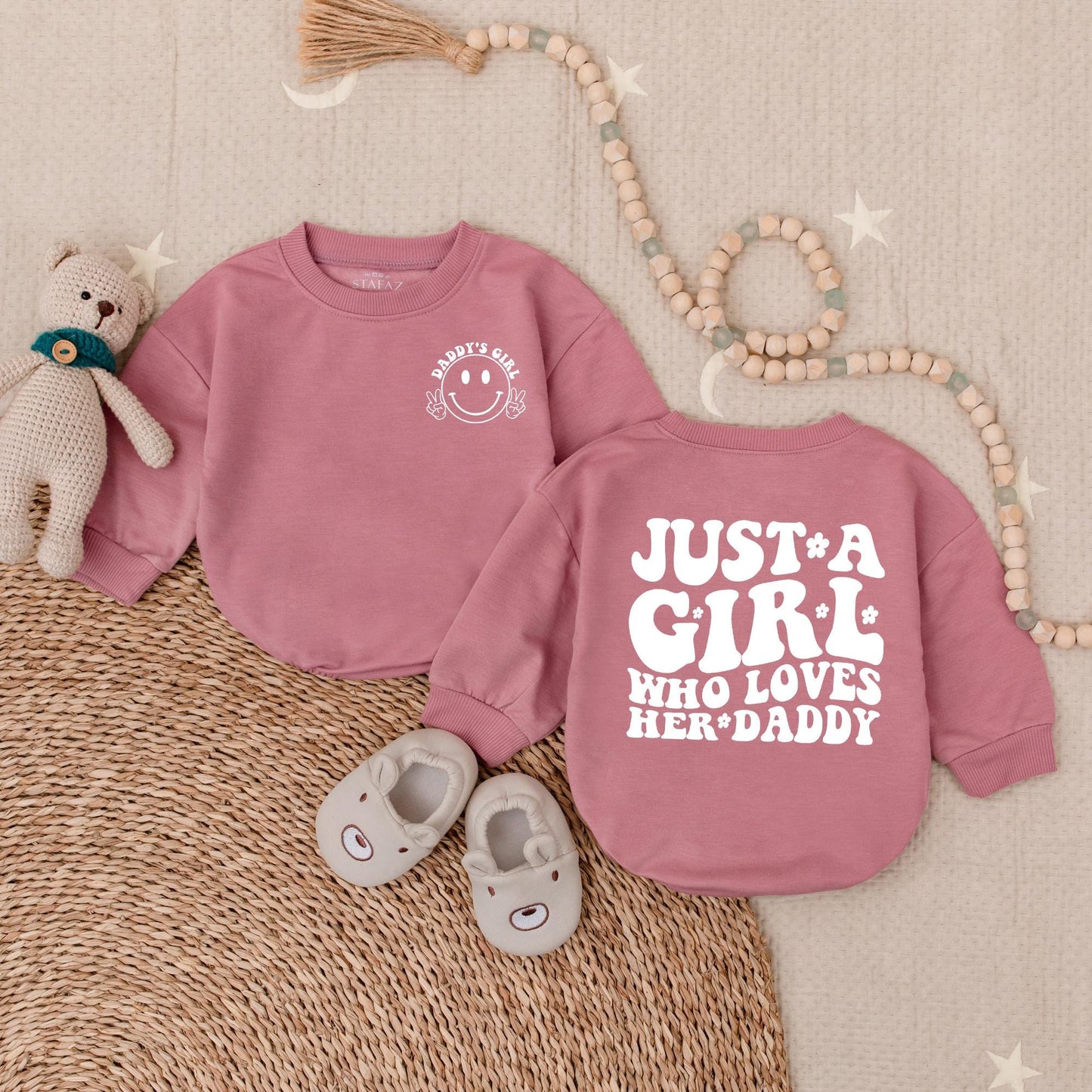 Daddy's Girl Romper Cute Daddy & Me Bodysuit Baby Girl Outfit Soft Cotton Comfortable Daddy Love Gift for Baby Girl