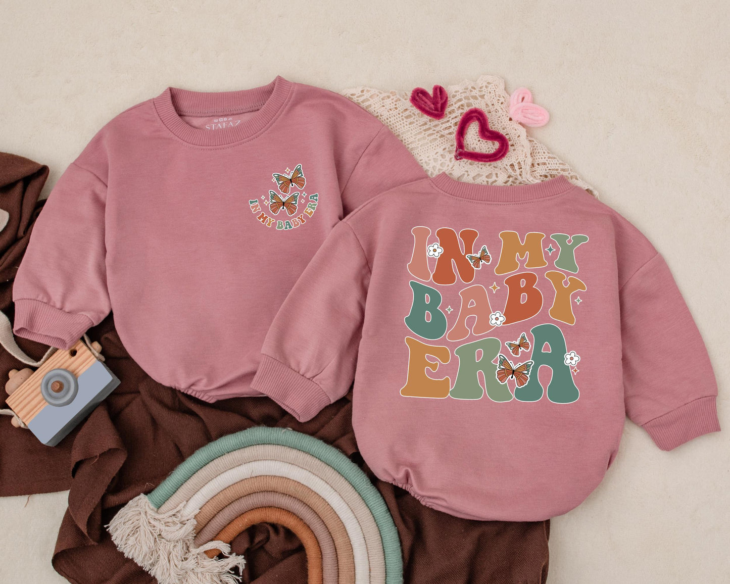 In My Baby Era Romper Groovy Newborn Bodysuit Gift 1st Birthday Girl Outfit Retro Cute Baby Clothes Coming Home Outfit