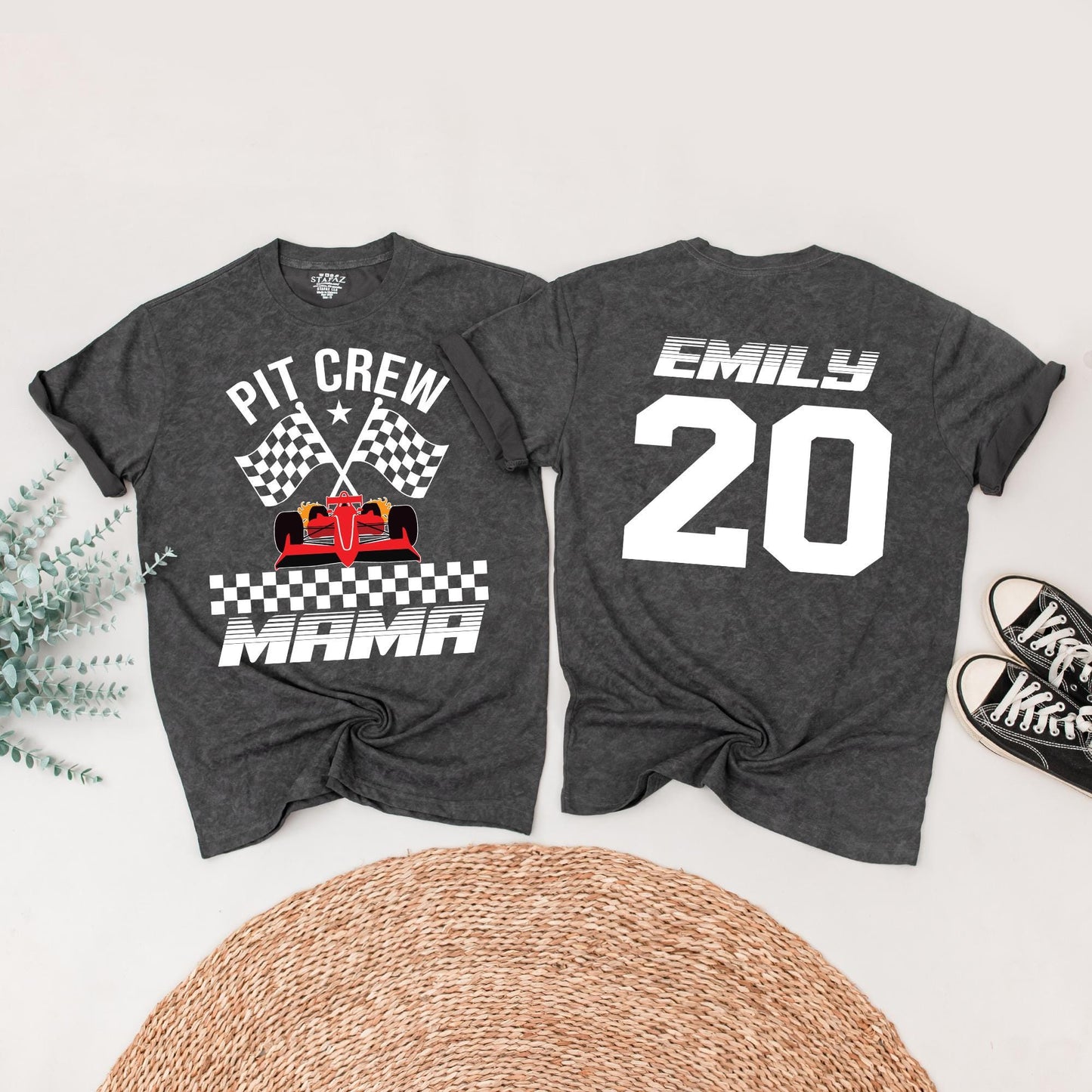 Fast One Pit Crew Birthday Boy Shirt, Race Car 1st Birthday Tee, Checkered Flag Family Matching, Black & Red Racing Theme Party, Baby First Birthday Outfit (139 chars)