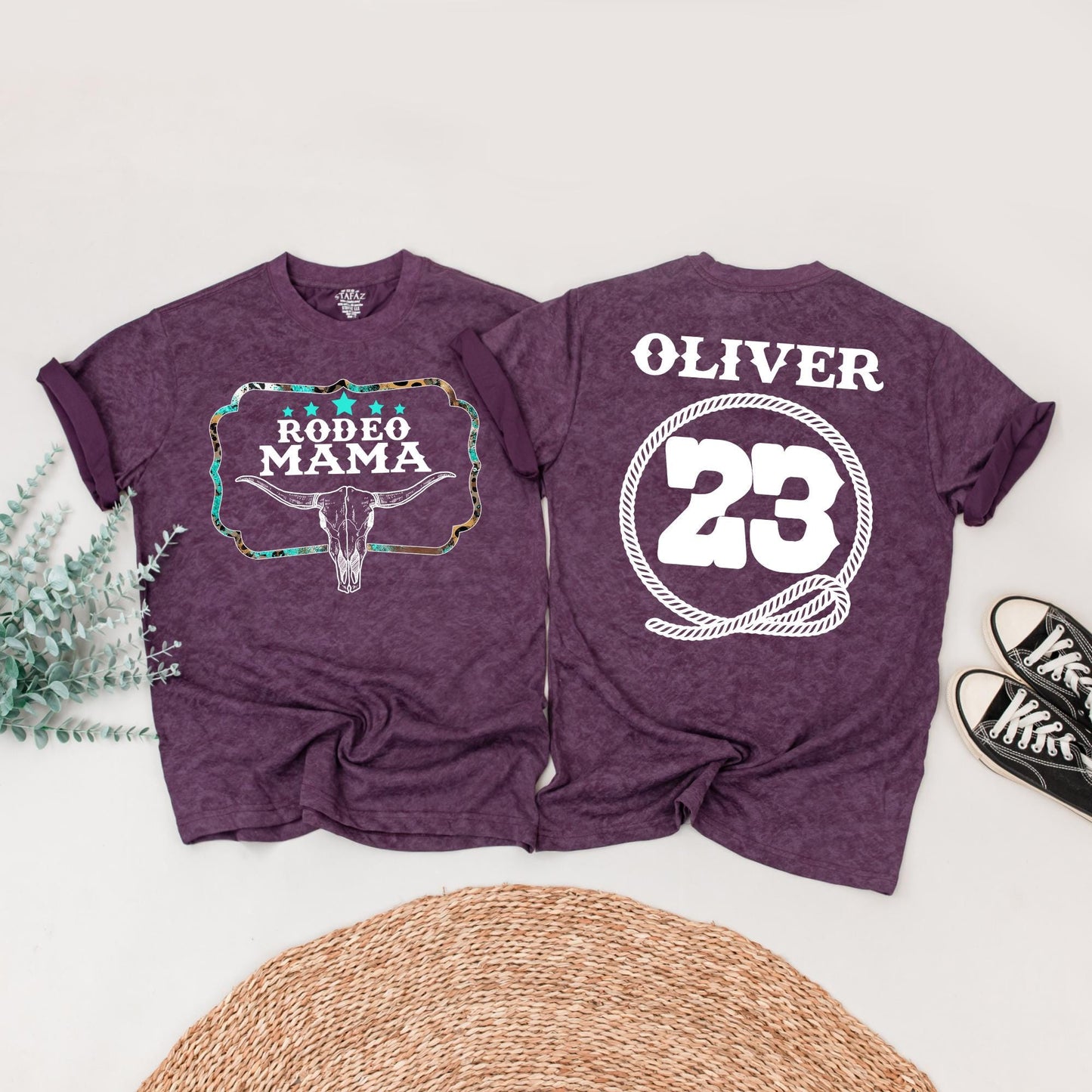 My First Rodeo Birthday Family Matching Shirts, Western Steer Skull 1st Birthday Party Outfit, Cowboy/Cowgirl Bday Tees