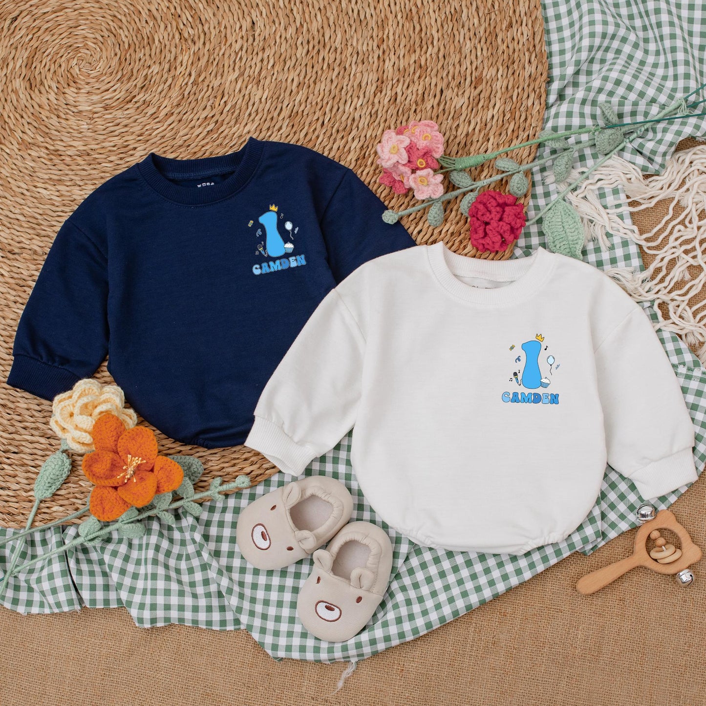 Personalized In My Birthday Boy Era Romper 1st Birthday Outfit Baby Boy Clothes Custom Name Bodysuit Gift for Birthday Boy First Birthday