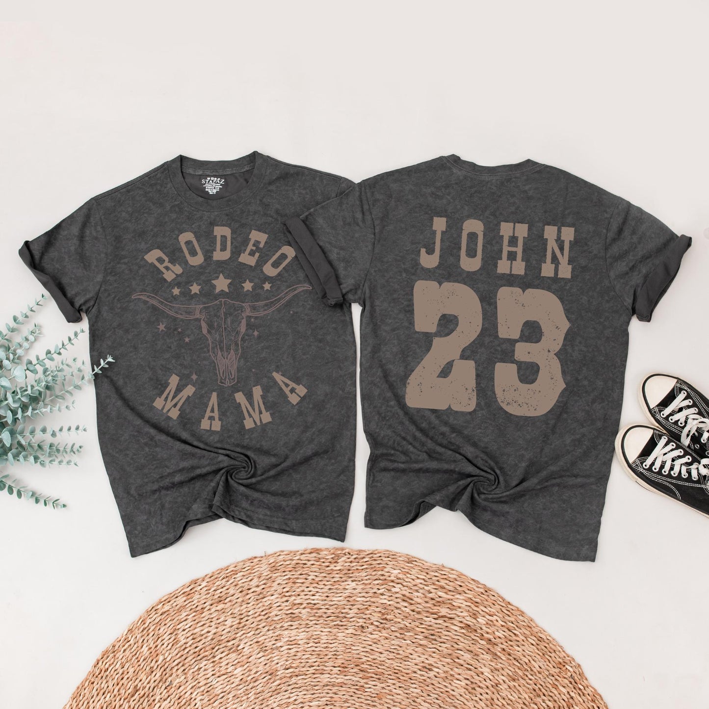 My First Rodeo Birthday Family Matching Shirts 1st Western Farm Theme Party Cowboy Cowgirl Mama Daddy Tees