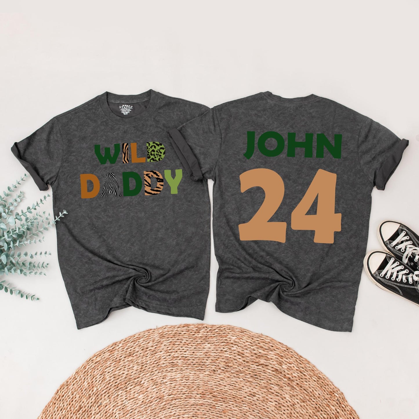 Wild One Birthday Matching Family Shirts: Safari Zoo Theme, Mommy Daddy Baby Outfit, Animal Print, 1st Birthday Party, Vacation Shirts 136